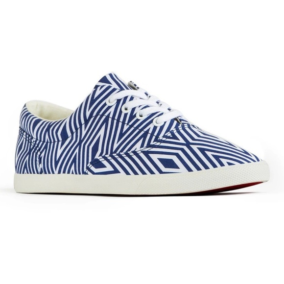 Bucket Feet Other - Bucketfeet Men’s Geo Canvas Lace-Up Blue/White Size 9 New in Box